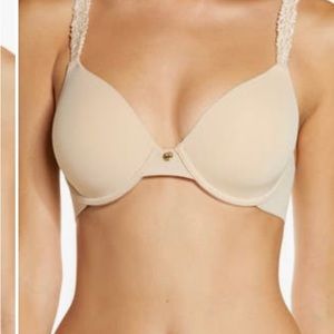 BOGO!!! NATORI Bras. Beige and Red. 38C. Very good condition.